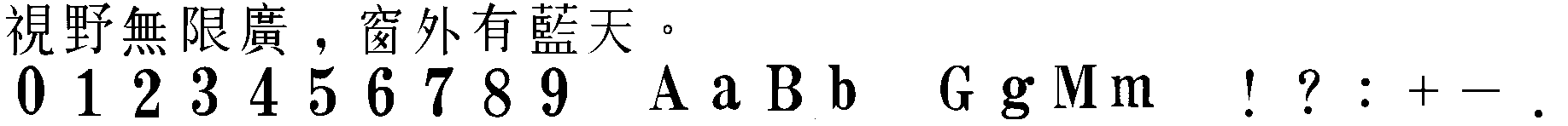 CCDB / CCCII 历史点阵 · 64×64:視野無限廣,窗外有藍天。